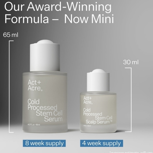 🆕️Act + Acre Cold Pressed Stem Serum Scalp Serum Mini 4 Week Supply - Picture 4 of 9